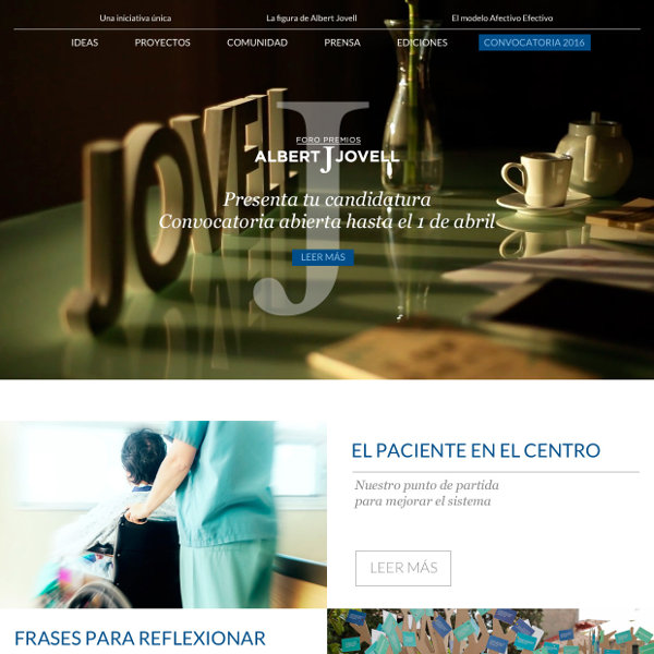 Web Foro Premios Albert Jovell